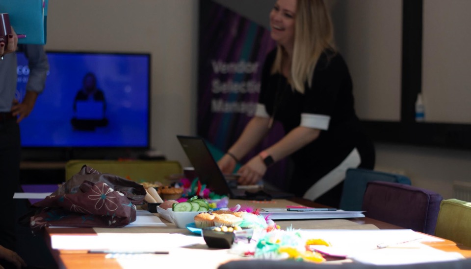 Gina Dunn leading a brand workshop